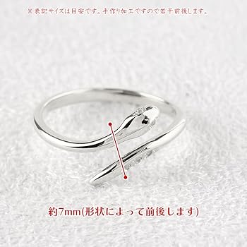 Amazon | [アトラス] 婚約指輪 プラチナ スネーク リング